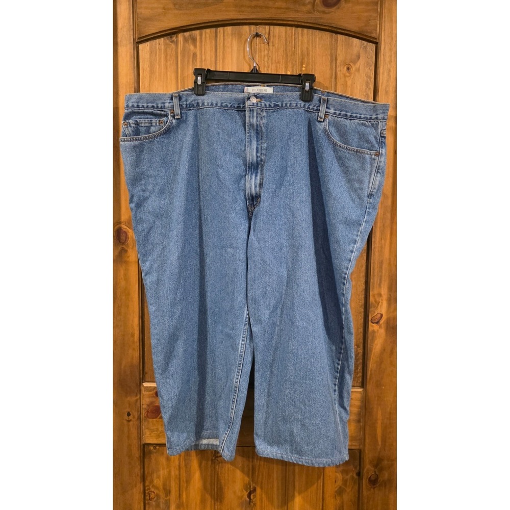 Levi's 550 Straight Jeans Mens W54 L30‎ Blue Denim Relaxed Fit Medium Wash